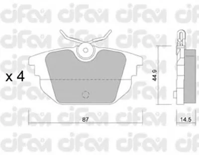 Комплект тормозных колодок, дисковый тормоз CIFAM купить