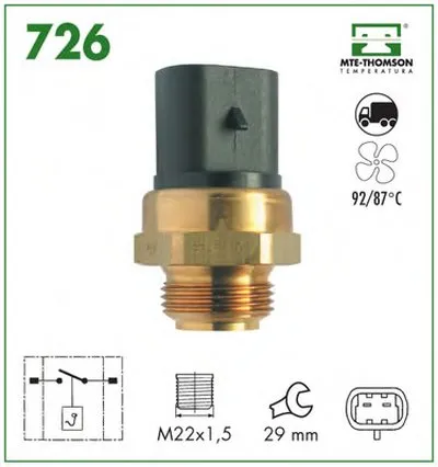 Термовыключатель, вентилятор радиатора MTE-THOMSON купить