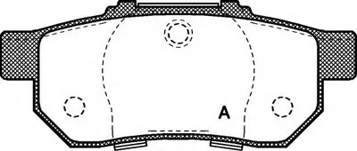 Комплект тормозных колодок, дисковый тормоз ADVANCE OPEN PARTS купить