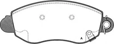 Комплект тормозных колодок, дисковый тормоз ADVANCE OPEN PARTS купить