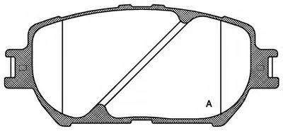 Комплект тормозных колодок, дисковый тормоз ADVANCE OPEN PARTS купить
