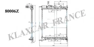 Радиатор, охлаждение двигателя KLAXCAR FRANCE купить