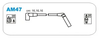 Комплект проводов зажигания JANMOR купить