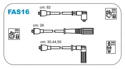 Комплект проводов зажигания JANMOR купить