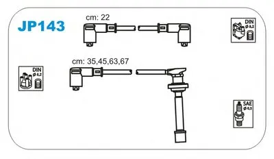 Комплект проводов зажигания JANMOR купить