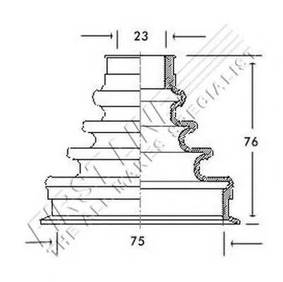 Пыльник, приводной вал FIRST LINE купить
