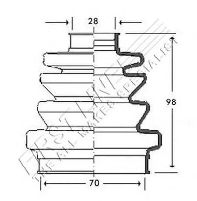 Пыльник, приводной вал FIRST LINE купить