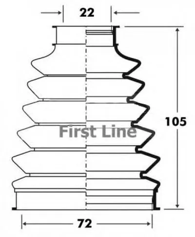 Пыльник, приводной вал FIRST LINE купить
