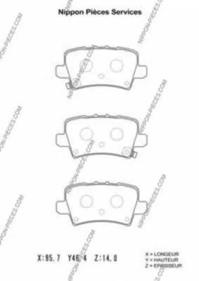 Комплект тормозных колодок, дисковый тормоз NPS купить