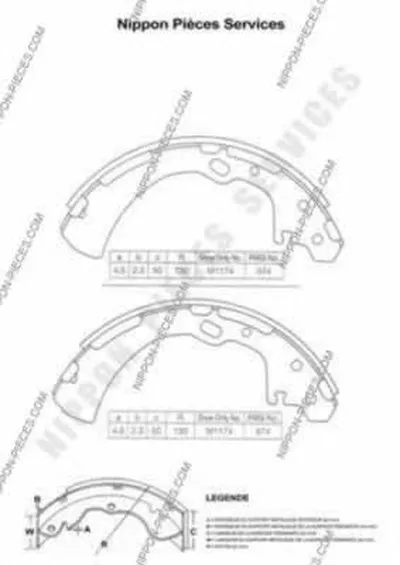 Комплект тормозных колодок NPS купить