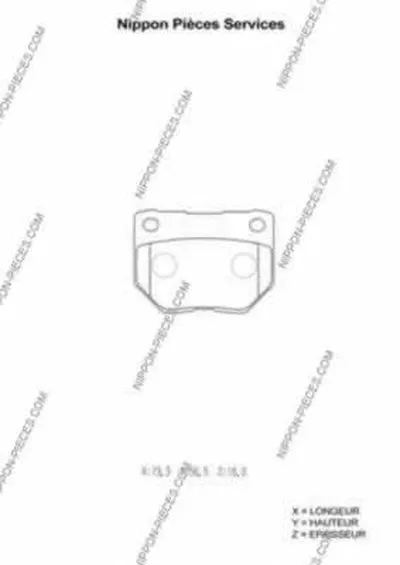 Комплект тормозных колодок, дисковый тормоз NPS купить