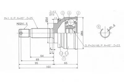 Приводной вал ASHUKI купить