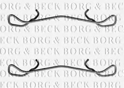 Комплектующие, колодки дискового тормоза BORG & BECK купить