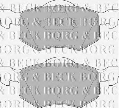 Комплект тормозных колодок, дисковый тормоз BORG & BECK купить