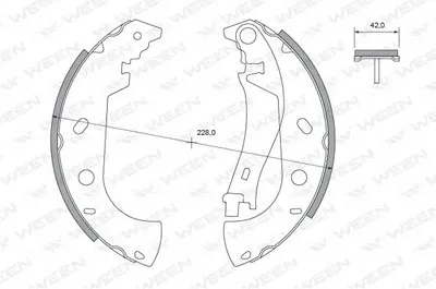 Комплект тормозных колодок WEEN купить