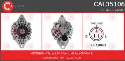 Генератор BRAND NEW SERIES CASCO купить