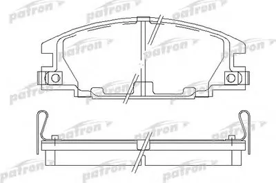 Комплект тормозных колодок, дисковый тормоз PATRON купить