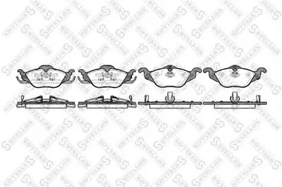 Комплект тормозных колодок, дисковый тормоз STELLOX купить