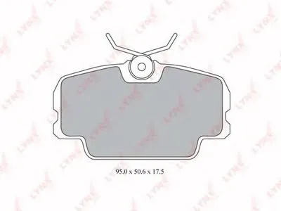 Комплект тормозных колодок, дисковый тормоз LYNXauto купить