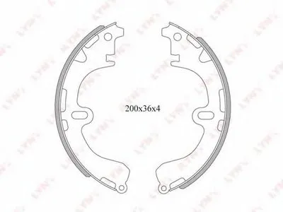 Комплект тормозных колодок LYNXauto купить