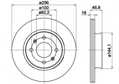 Тормозной диск HELLA PAGID купить