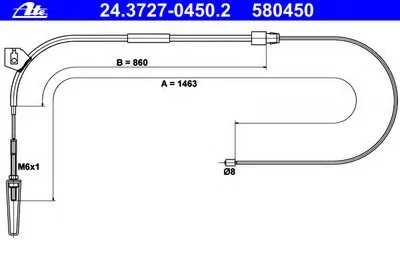 Трос, стояночная тормозная система ATE купить