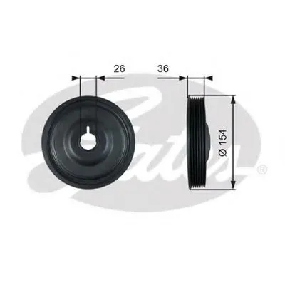 Ременный шкив, коленчатый вал DriveAlign® GATES купить