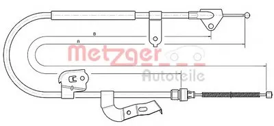 Трос, стояночная тормозная система COFLE METZGER купить
