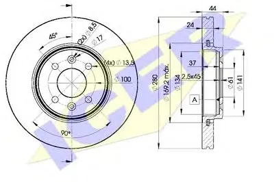 Тормозной диск ICER купить