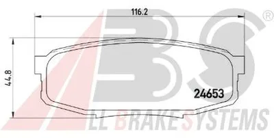 Комплект тормозных колодок, дисковый тормоз SPORTLINE A.B.S. купить