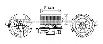 Электродвигатель, вентиляция салона AVA QUALITY COOLING купить