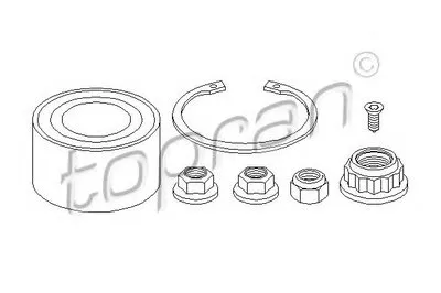 Комплект подшипника ступицы колеса TOPRAN купить