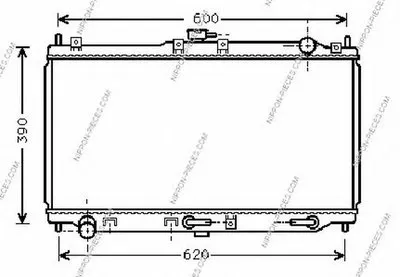 Радиатор, охлаждение двигателя NPS купить