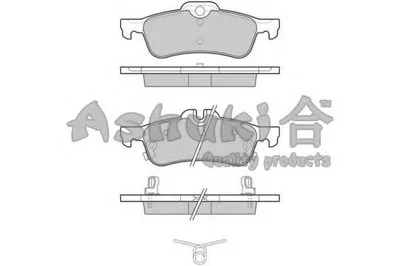 Комплект тормозных колодок, дисковый тормоз ASHUKI купить