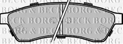 Комплект тормозных колодок, дисковый тормоз BORG & BECK купить