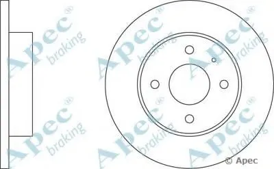 Тормозной диск APEC braking купить