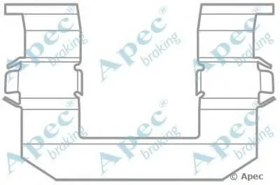Комплектующие, тормозные колодки APEC braking купить