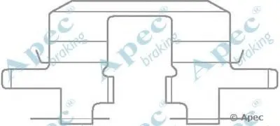 Комплектующие, тормозные колодки APEC braking купить