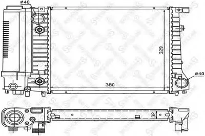 Радиатор, охлаждение двигателя STELLOX купить