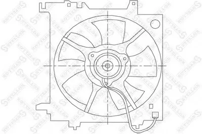 Вентилятор, охлаждение двигателя STELLOX купить
