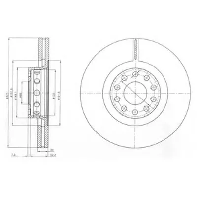Тормозной диск DELPHI купить