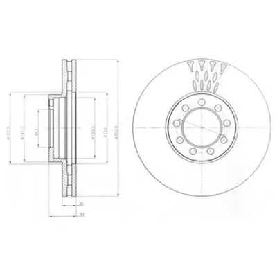 Тормозной диск DELPHI купить