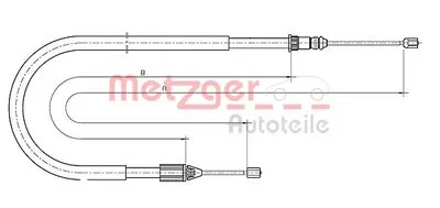 Трос, стояночная тормозная система COFLE METZGER купить