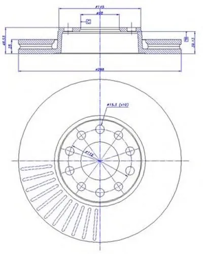 Тормозной диск HC CAR купить