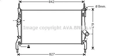 Радиатор, охлаждение двигателя AVA QUALITY COOLING купить