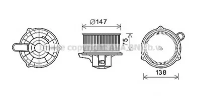 Электродвигатель, вентиляция салона AVA QUALITY COOLING купить