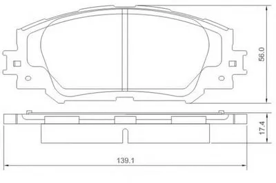 Комплект тормозных колодок, дисковый тормоз E.T.F. купить