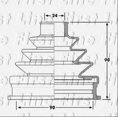 Пыльник, приводной вал FIRST LINE купить