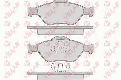 Комплект тормозных колодок, дисковый тормоз VILLAR купить