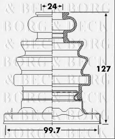 Пыльник, приводной вал BORG & BECK купить